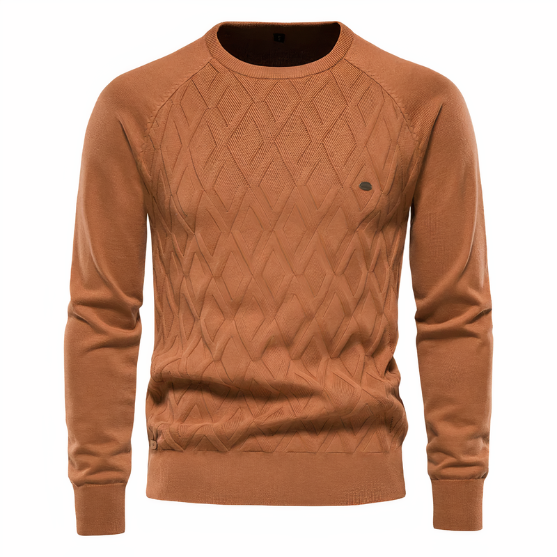 Carmelo - Strickpullover mit Rautenmuster