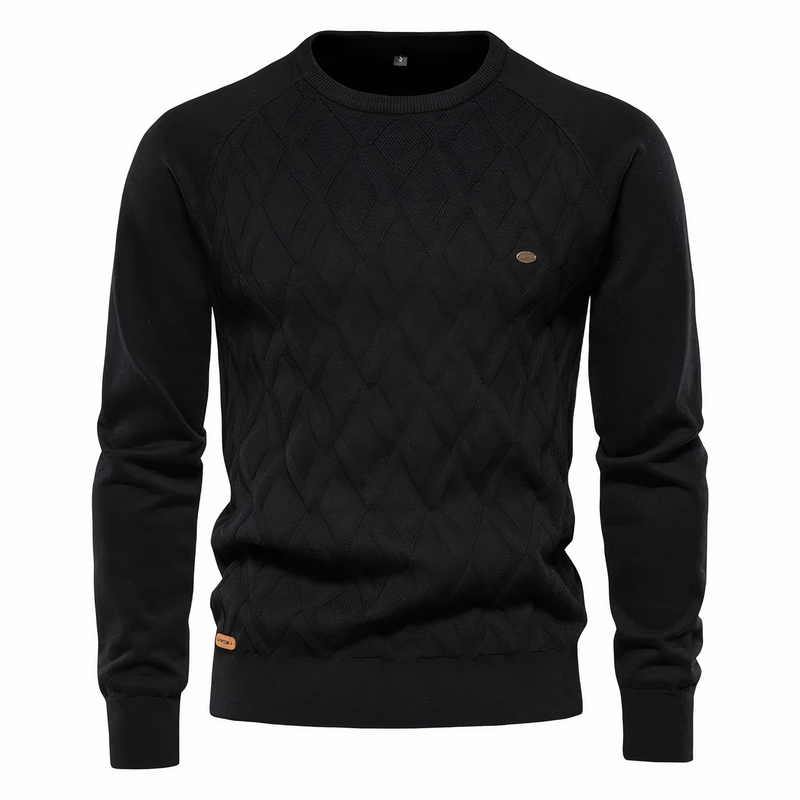 Carmelo - Strickpullover mit Rautenmuster