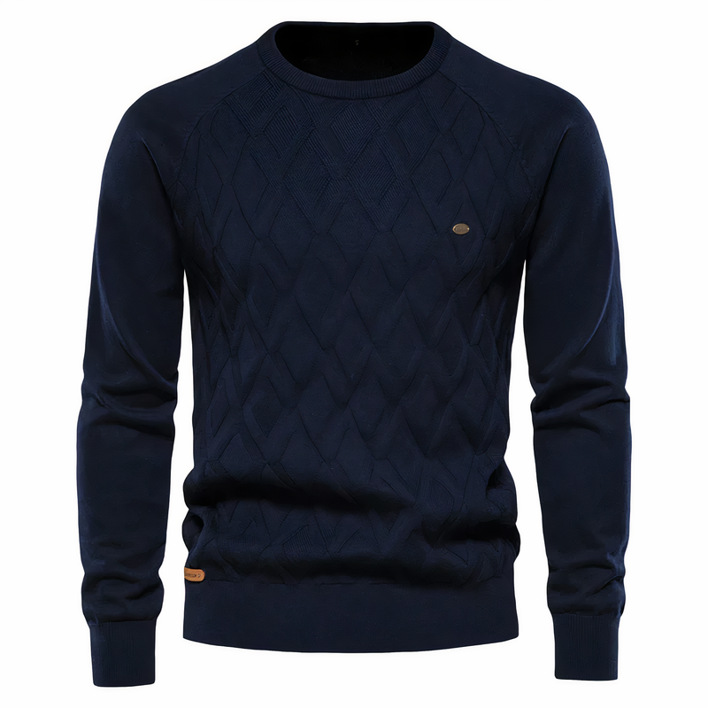 Carmelo - Strickpullover mit Rautenmuster