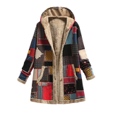 Mehrfarbige Damenjacke Mit Tasche | Langarm