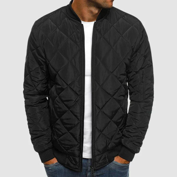 Herren Winter Daunenjacke Mit Reißverschluss | Mit Langen Ärmeln
