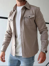 Roman | Stylische Hemdjacke Für Männer | Langarm