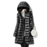 Winter-Steppjacke Mit Kapuze Für Damen | Lang