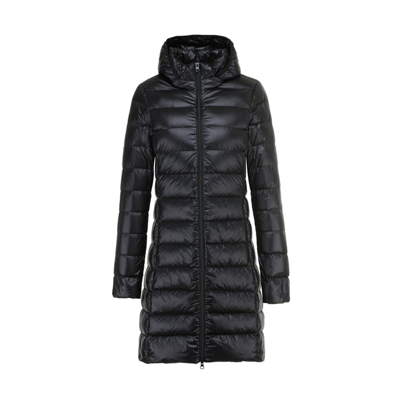 Winter-Steppjacke Mit Kapuze Für Damen | Lang
