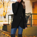 Stylische Jacke Mit Stehkragen Für Damen | Knopfverschluss