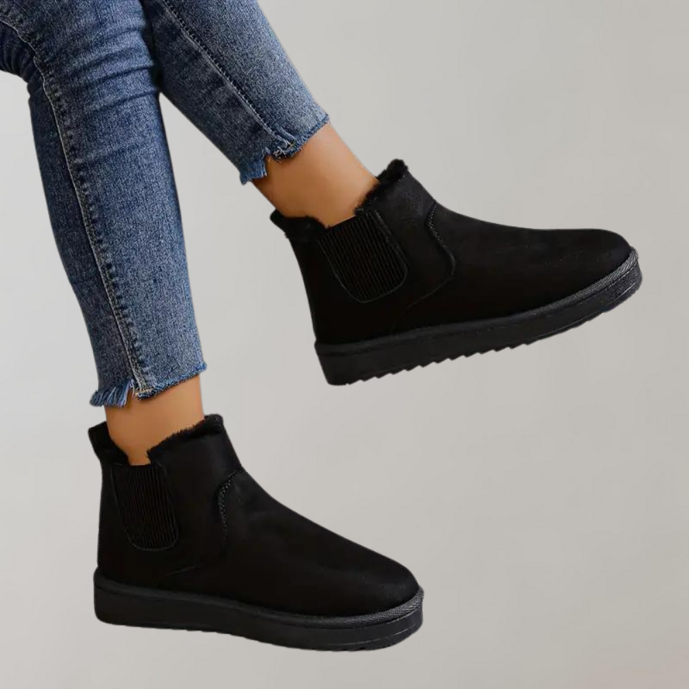 Damen Winterstiefel Mit Fellbesatz | Freizeit