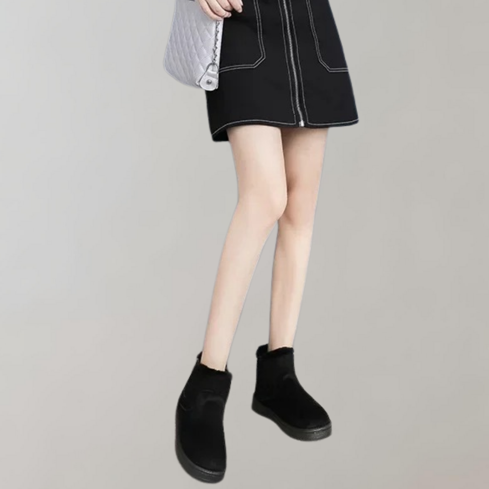 Damen Winterstiefel Mit Fellbesatz | Freizeit