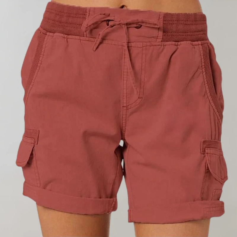 Stefanie - Hochtaillierte Shorts für Frauen