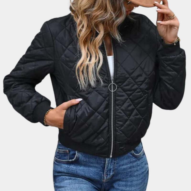 Bomberjacke Mit Reißverschluss Für Damen | Lässig
