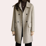 Klassische Winterjacke Mit Aufgesetzten Taschen Für Damen | Herbst