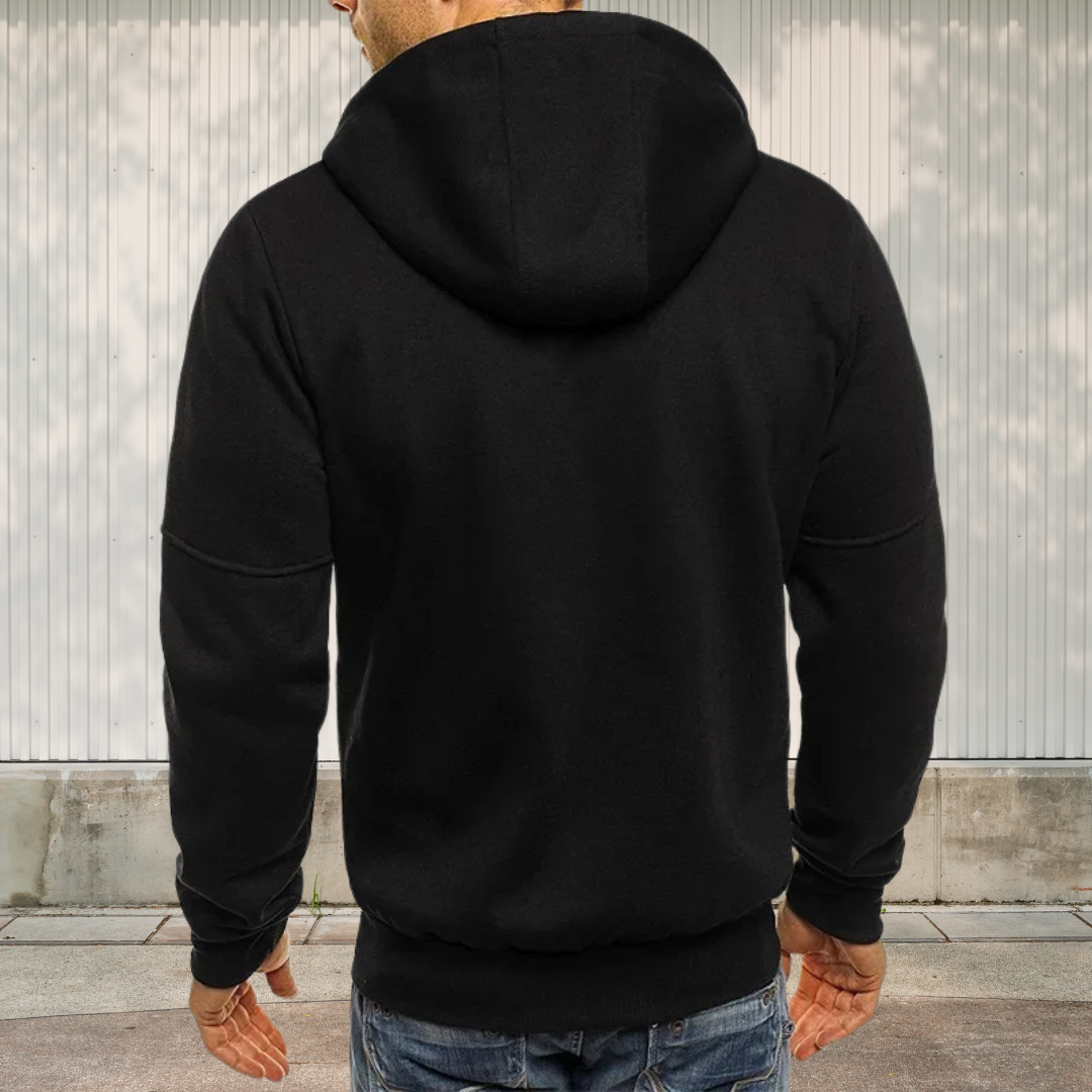Einfache Kapuzenjacke Mit Reißverschluss Für Herren | Winter