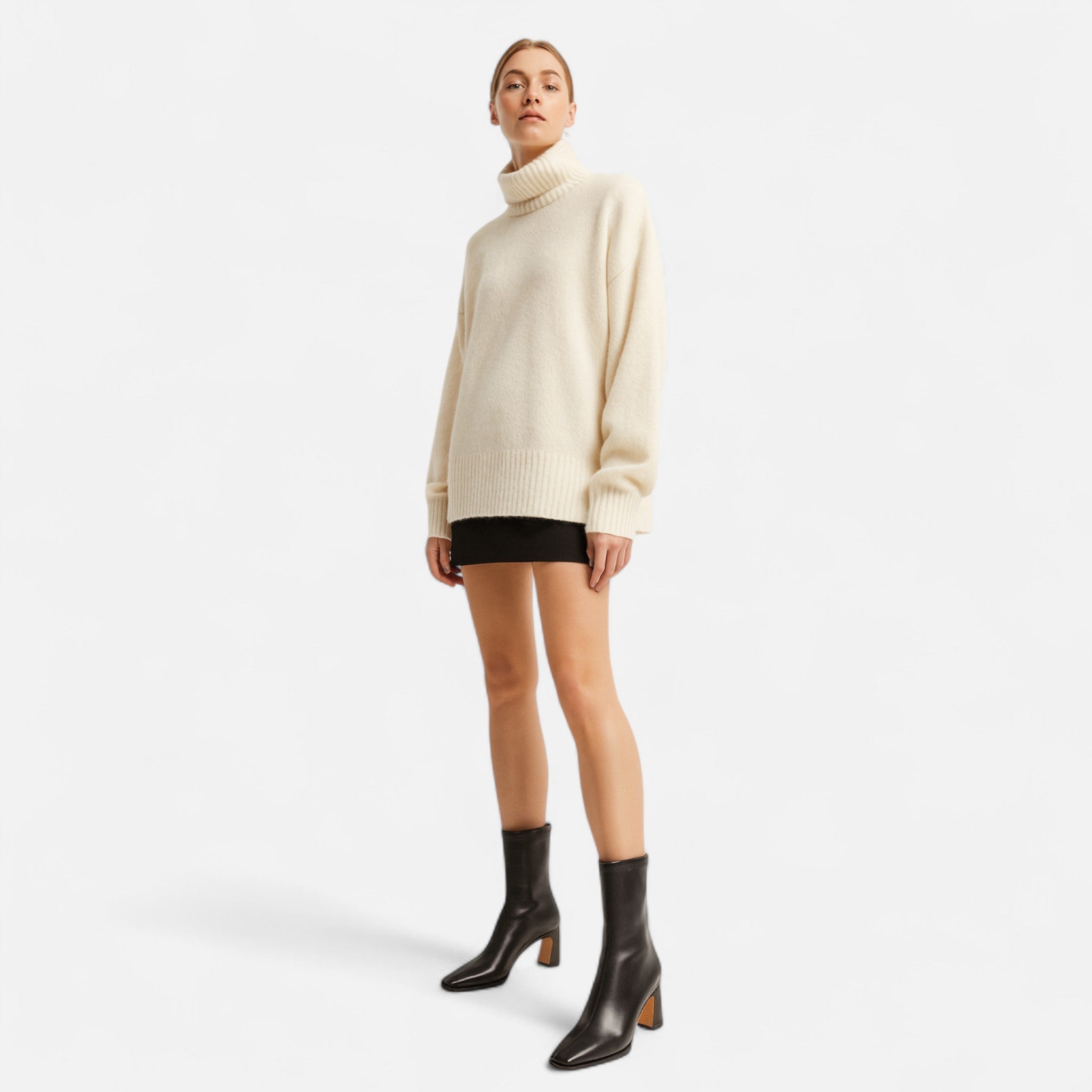 Damen Absatz-Stiefeletten | Klare Kontur Form