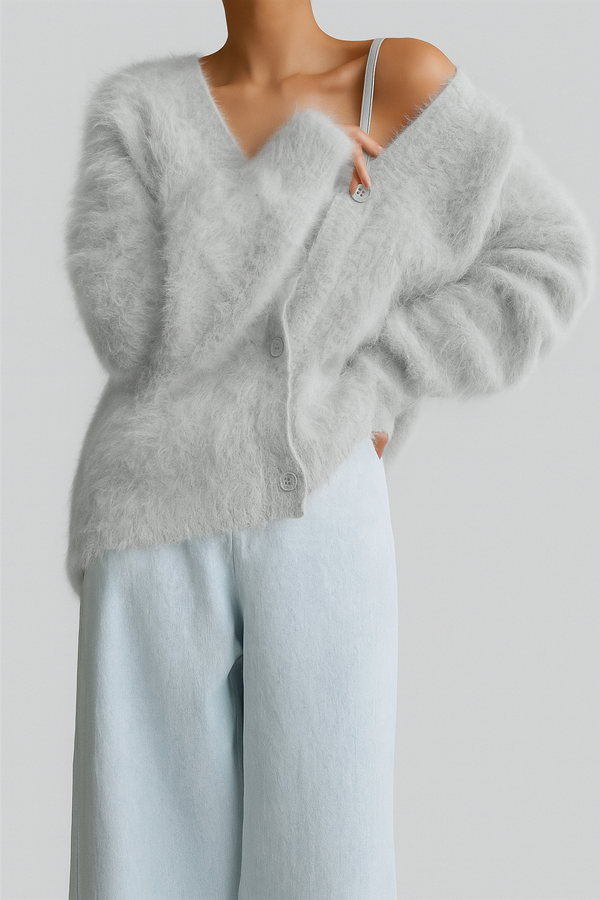 Stylischer Winter-Cardigan Aus Kaschmir Für Damen