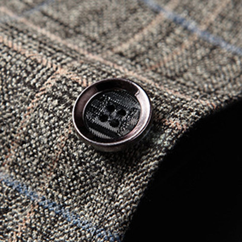 Stylischer Herrenblazer Mit Knöpfen | Langarm