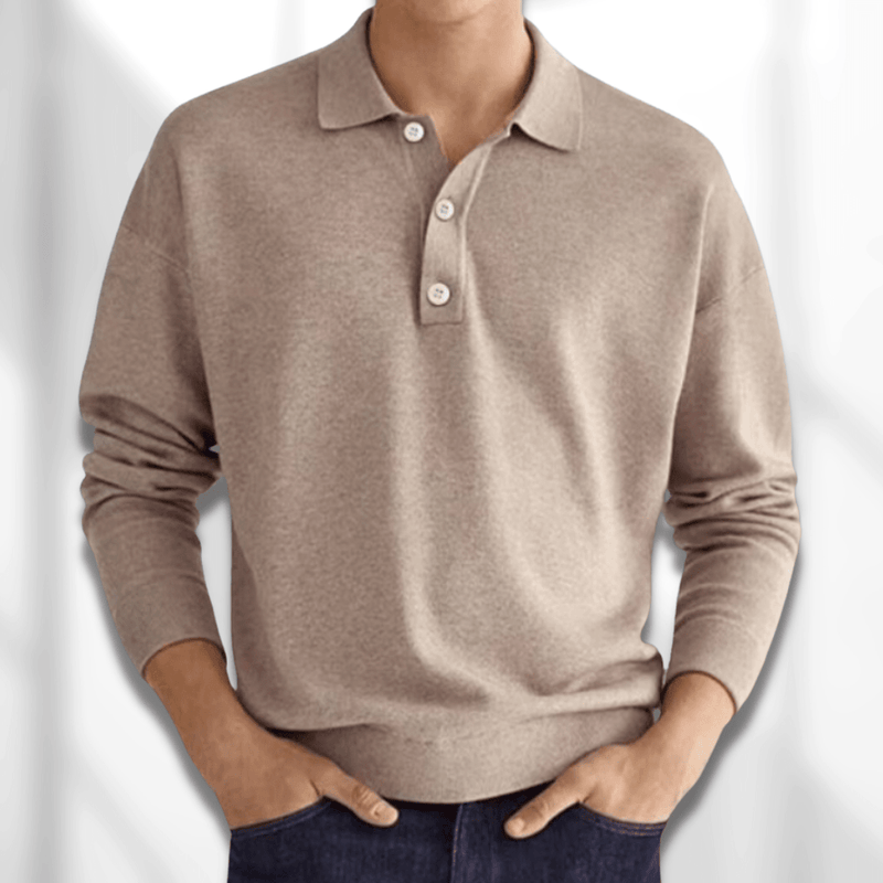 Langarm-Poloshirt Für Herren | Lässig