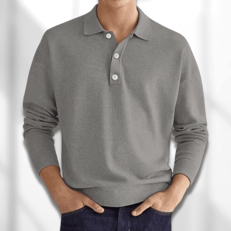 Langarm-Poloshirt Für Herren | Lässig