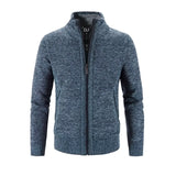 Strickjacke Mit Reißverschluss Und Stehkragen Für Herren | Winter