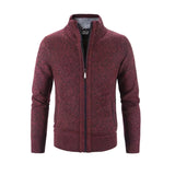 Strickjacke Mit Reißverschluss Und Stehkragen Für Herren | Winter