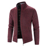 Strickjacke Mit Reißverschluss Und Stehkragen Für Herren | Winter