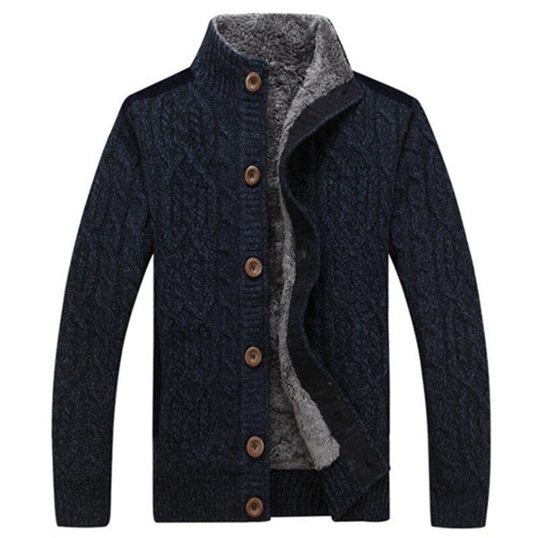 Strickjacke Mit Plüschfutter Für Herren | Winter