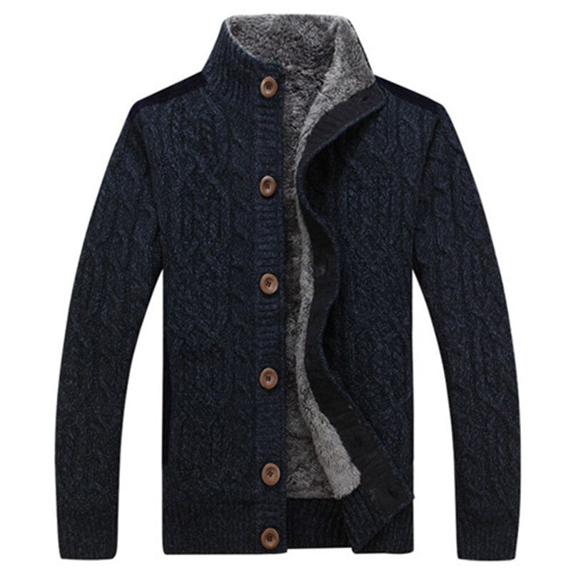 Strickjacke Mit Plüschfutter Für Herren | Winter