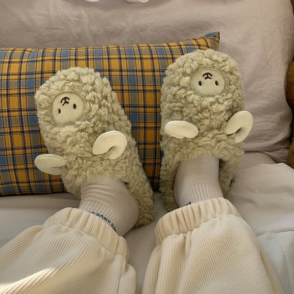 Tierische Plüschhausschuhe Für Damen | Winter
