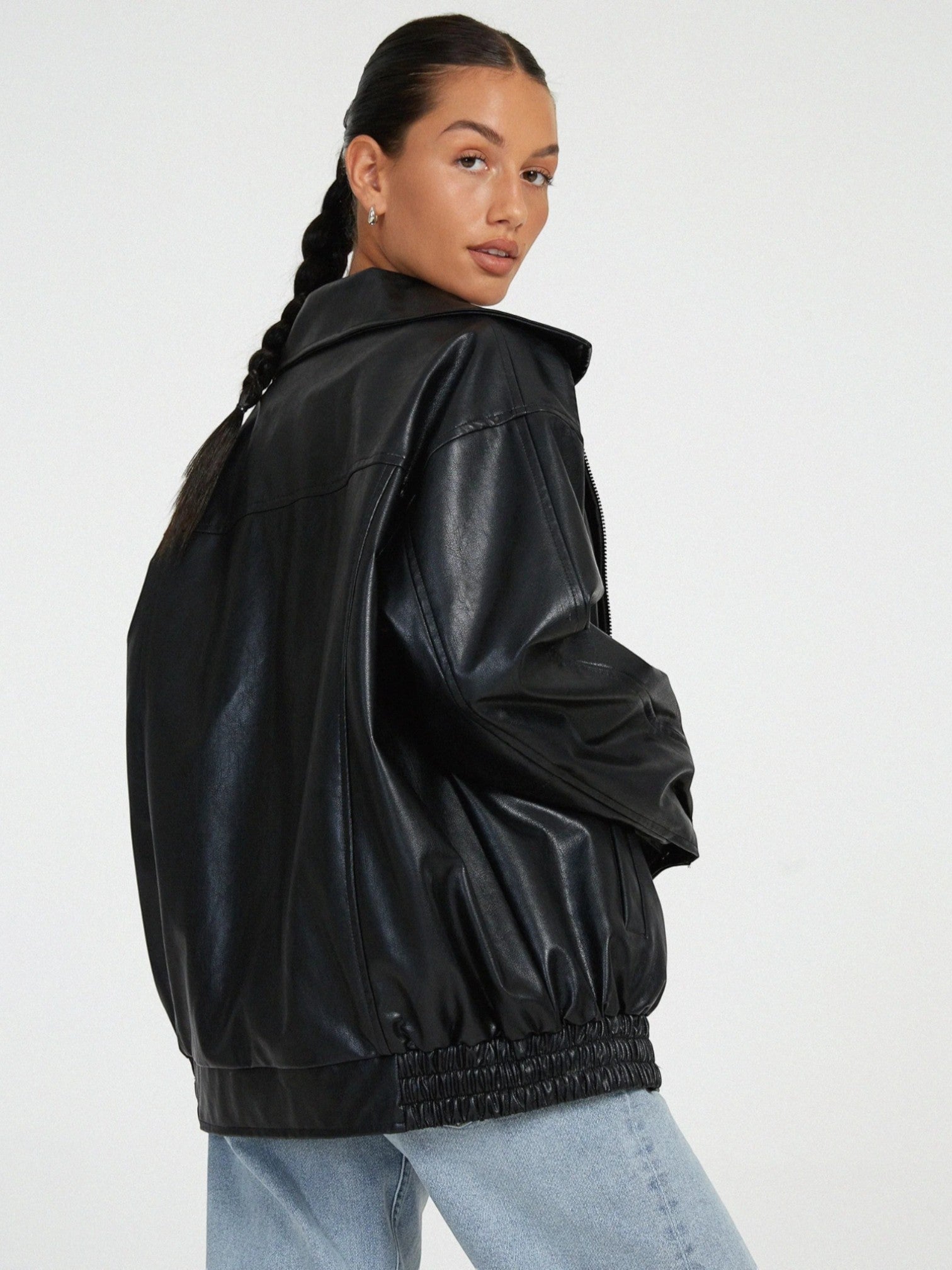 Lockere Bomberjacke Für Frauen | Langarm