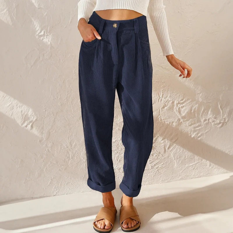 Bequeme Cordhosen Für Frauen | Hohe Taille