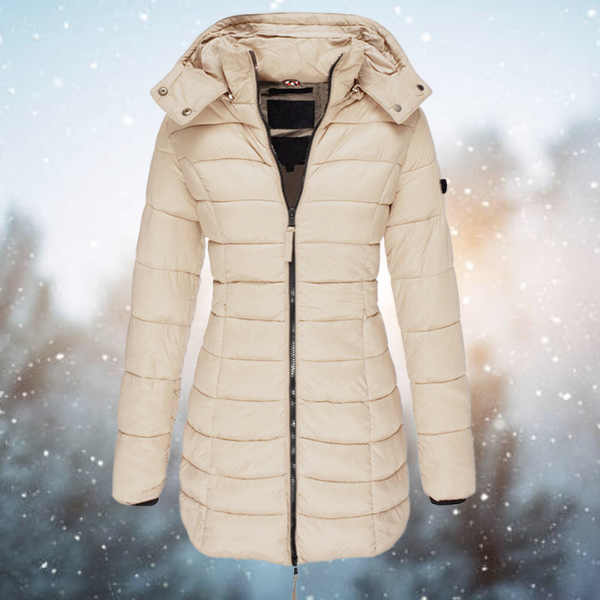 Halblanger Mantel Mit Kapuze Für Damen | Winter