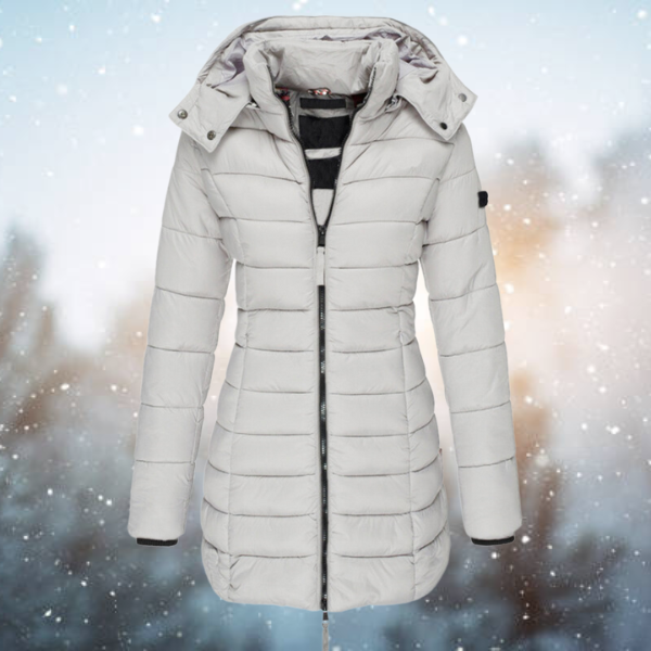 Halblanger Mantel Mit Kapuze Für Damen | Winter