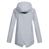 Regenjacke Mit Durchgehendem Reissverschluss Für Frauen | Mittellang
