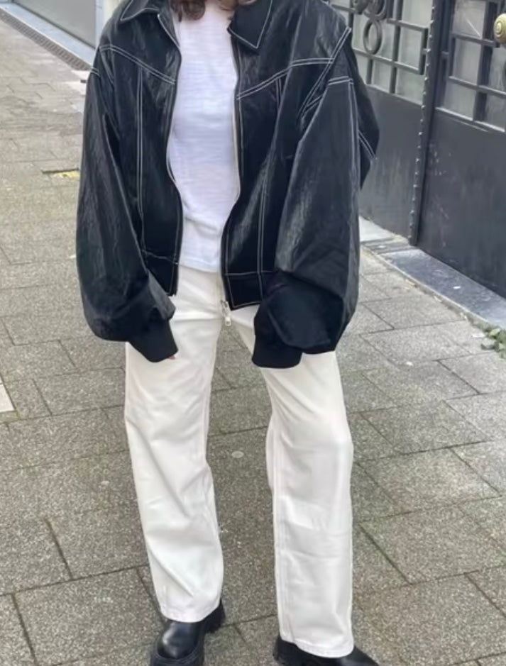 Stylische Oversize Bomberjacke Für Damen | Winter