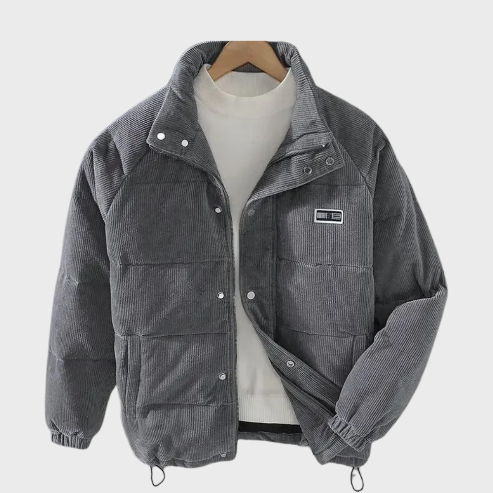 Herren Kurze Pufferjacke | Stehkragen