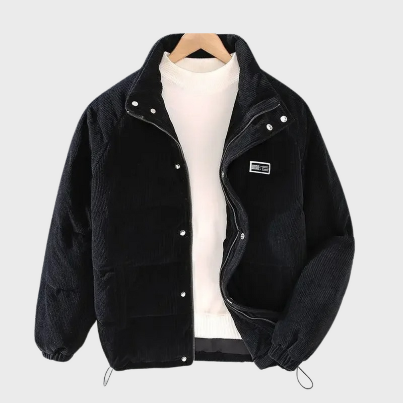 Herren Kurze Pufferjacke | Stehkragen