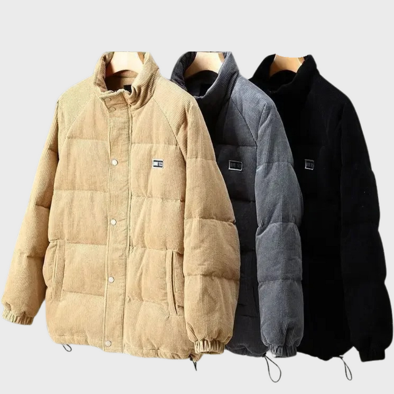 Herren Kurze Pufferjacke | Stehkragen