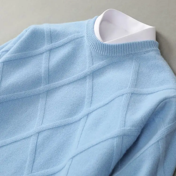 Winter-Kaschmir-Sweatshirt Mit Langen Ärmeln Für Herren | Futterdetails