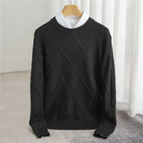 Winter-Kaschmir-Sweatshirt Mit Langen Ärmeln Für Herren | Futterdetails