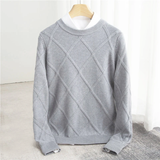 Winter-Kaschmir-Sweatshirt Mit Langen Ärmeln Für Herren | Futterdetails