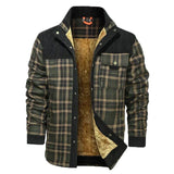 Trendige Karojacke Mit Brusttaschen Für Herren | Winter