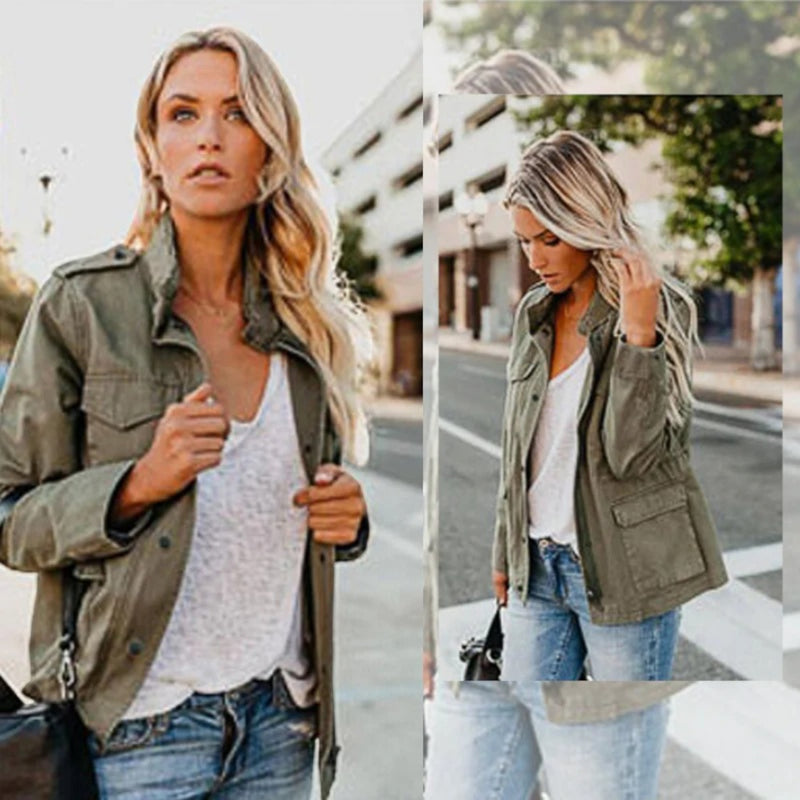 Moderne Schicke Jacke Für Frauen | Reißverschluss