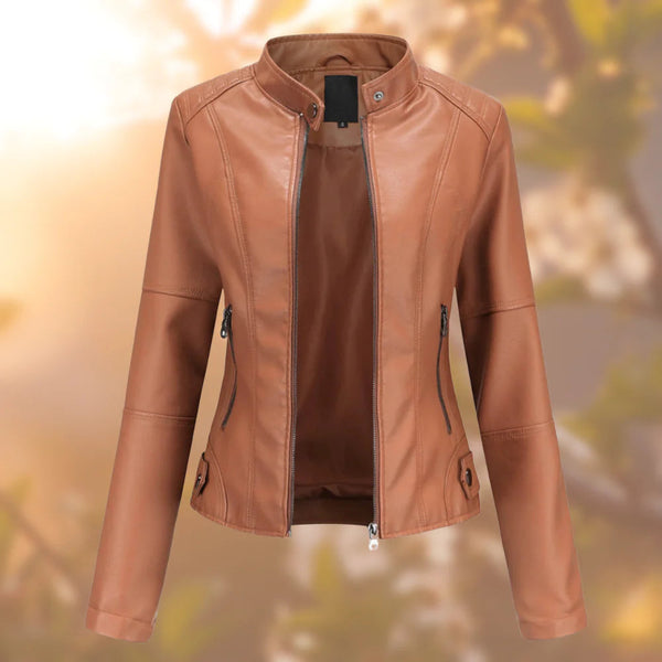 Motorradjacke Mit Stehkragen Für Damen | Herbst