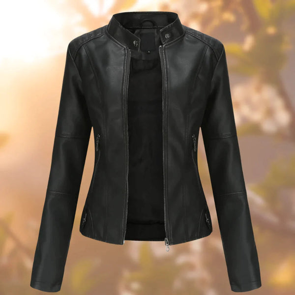 Motorradjacke Mit Stehkragen Für Damen | Herbst