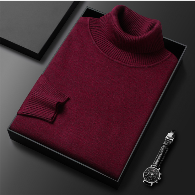 Herren Rollkragen Pullover | Struktur Stil