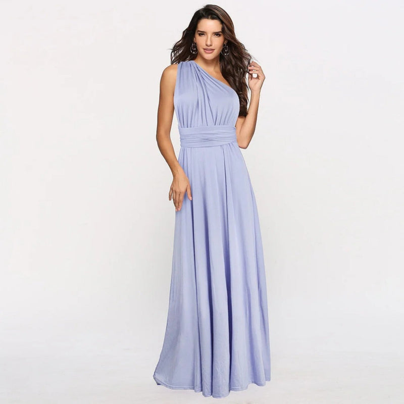 Elegantes Damenkleid Mit Schmetterlingsausschnitt | Maxi