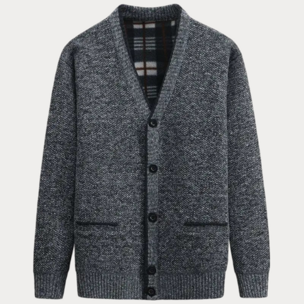 Strickjacke Mit V-Ausschnitt Und Vordertaschen Für Herren | Winter