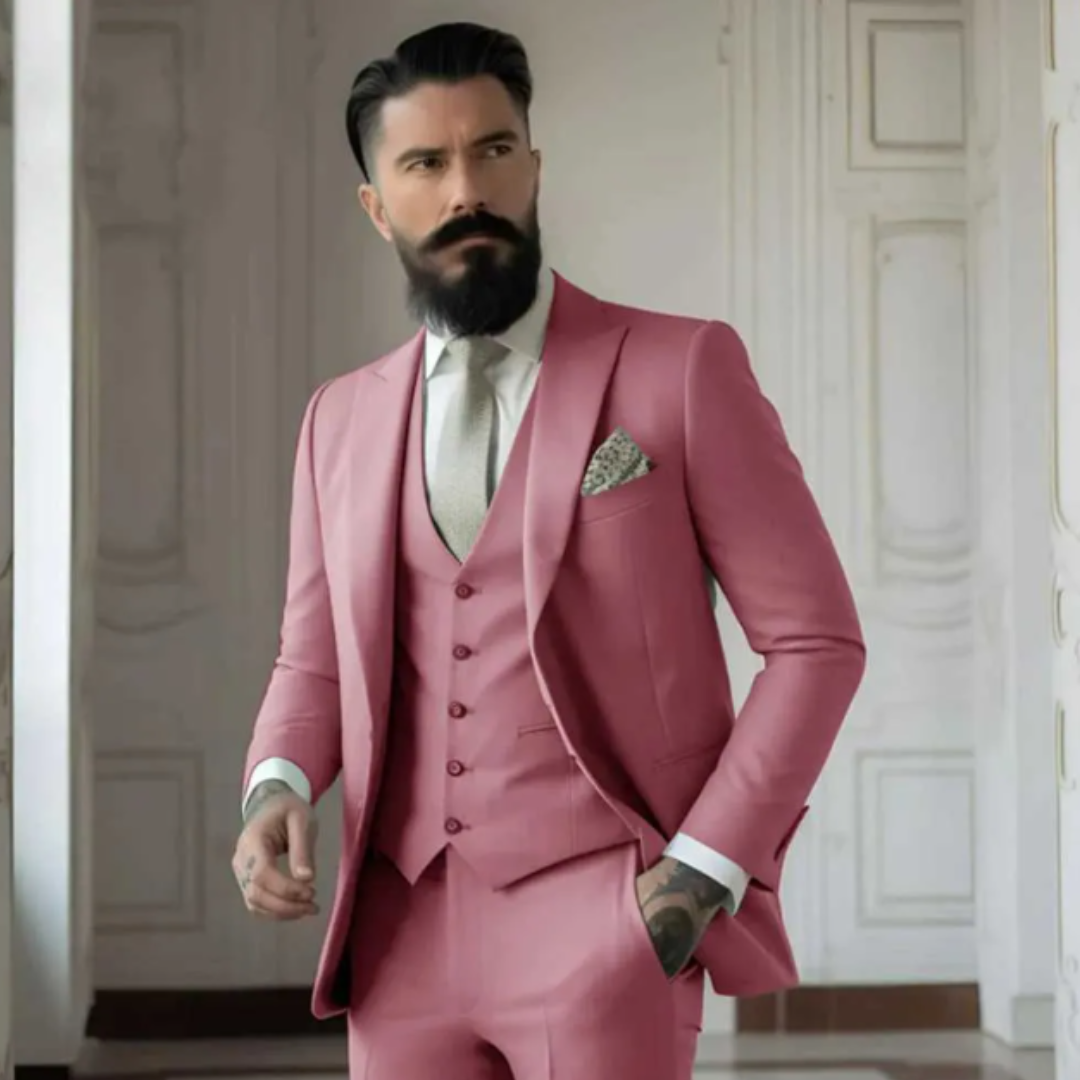 Stilvoller 3-Teiliger Anzug Für Männer | Slim Fit