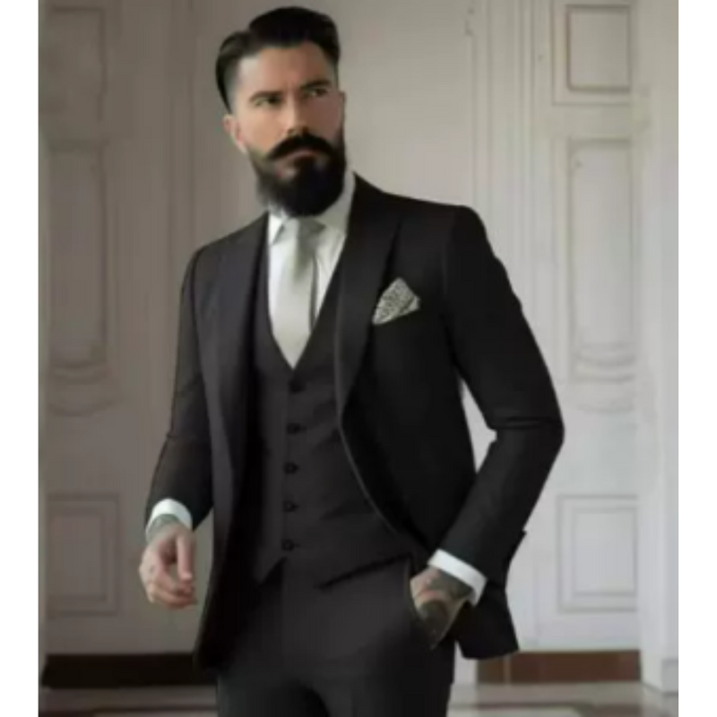 Stilvoller 3-Teiliger Anzug Für Männer | Slim Fit