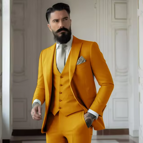 Stilvoller 3-Teiliger Anzug Für Männer | Slim Fit