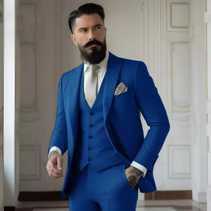 Stilvoller 3-Teiliger Anzug Für Männer | Slim Fit