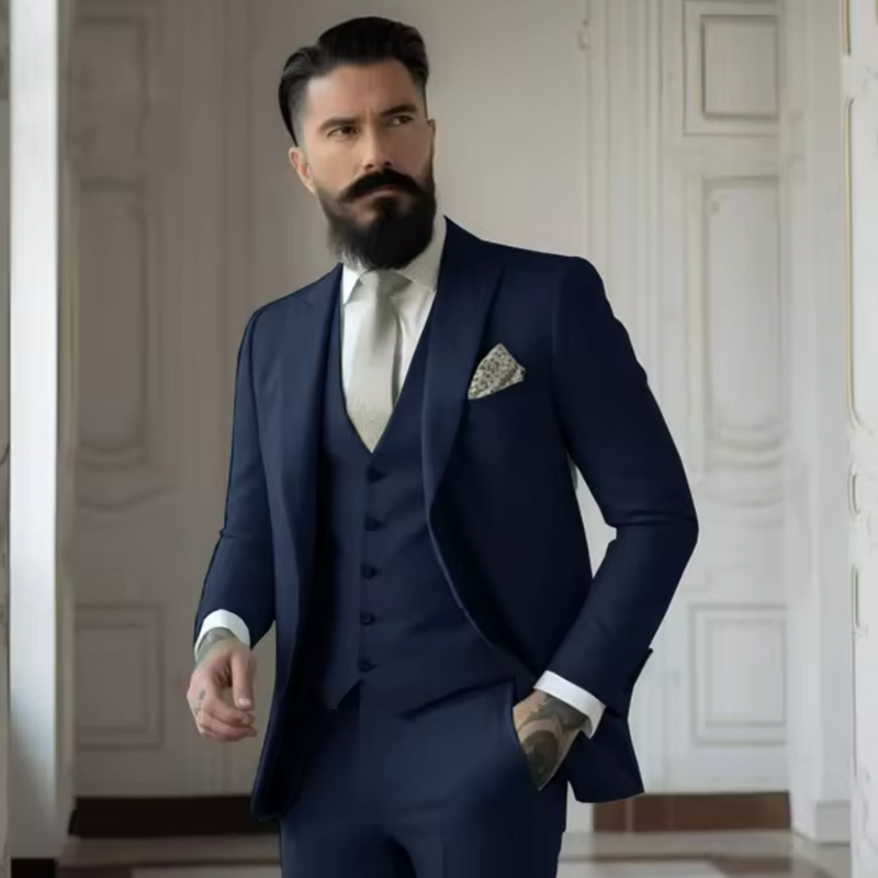 Stilvoller 3-Teiliger Anzug Für Männer | Slim Fit